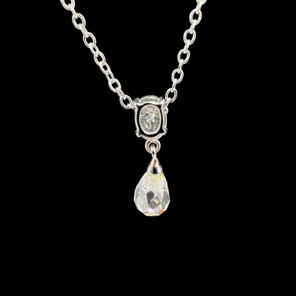 Laila Rowe Crystal Teardrop Necklace Adjustable 6" - 9" - Picture 4 of 10